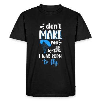 Parachute Hang Glider - Men's Premium Organic T-Shirt - black - Front - Nico (187cm)