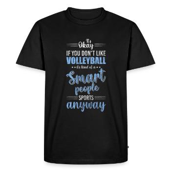 Volleyball Ball Beach - Men's Premium Organic T-Shirt - black - Front - Nico (187cm)