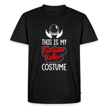 Horoscope psychique des planètes futures - T-shirt Premium bio Homme - noir - Devant - Nico (187cm)