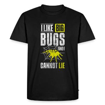 Spider Web Arachnids - Men's Premium Organic T-Shirt - black - Front - Nico (187cm)