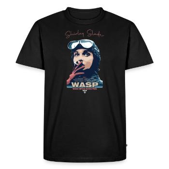 Shirley Slade - Männer Premium Bio T-Shirt - Schwarz - Vorne - Nico (187cm)