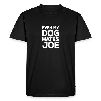 Marchandise anti-libérale anti-Joe Biden - T-shirt Premium bio Homme - noir - Devant - Nico (187cm)