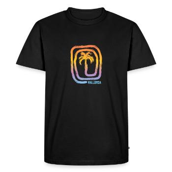 Cool Mallorca Majorca Spain Palm Tree Souvenir - Men's Premium Organic T-Shirt - black - Front - Nico (187cm)