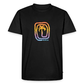 Cool Mazatlan Mexico Palm Tree Souvenir Vacation - Men's Premium Organic T-Shirt - black - Front - Nico (187cm)