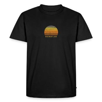 Retro Big Bear Lake California Ski Skiing - Men's Premium Organic T-Shirt - black - Front - Nico (187cm)