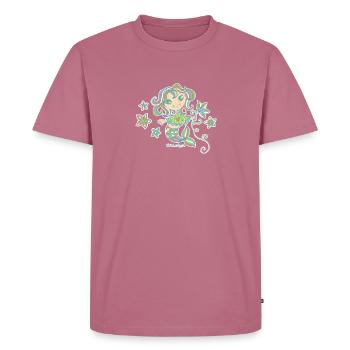Kleine Nixe - Männer Premium Bio T-Shirt - Mauve - Vorne - Nico (187cm)