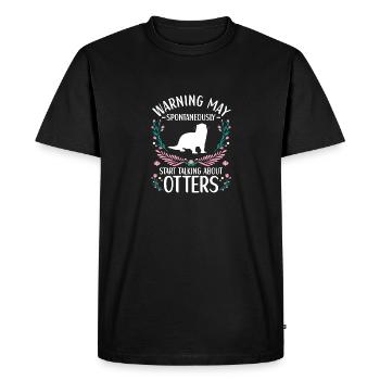 Tenue de loutre Amoureux de la loutre de mer - T-shirt Premium bio Homme - noir - Devant - Nico (187cm)
