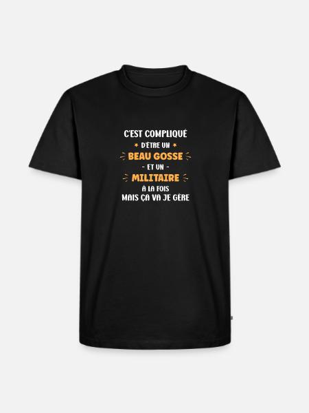 militaire - T-shirt Premium bio Homme - noir
