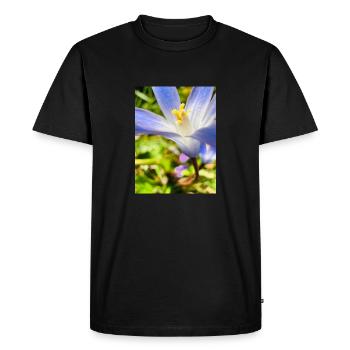 Début du printemps, printemps, floraison - T-shirt Premium bio Homme - noir - Devant - Nico (187cm)