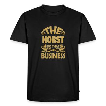 The Horst do that business - Men's Premium Organic T-Shirt - black - Front - Nico (187cm)