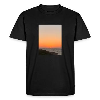 L'Été en Sardaigne - T-shirt Premium bio Homme - noir - Devant - Nico (187cm)