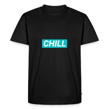 Chill - T-shirt Premium bio Homme - noir - Devant - Nico (187cm)