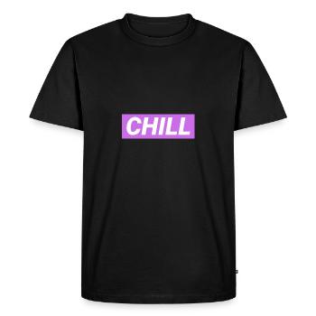 Chill - T-shirt Premium bio Homme - noir - Devant - Nico (187cm)