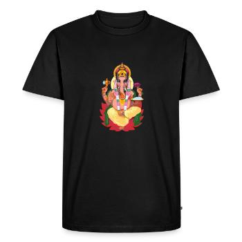 Bouddha - T-shirt Premium bio Homme - noir - Devant - Nico (187cm)