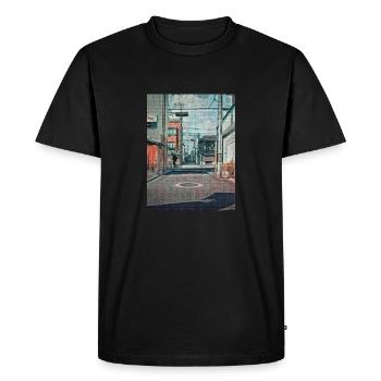 Vintage 90s Japan School Ride Painting Japan Lover - T-shirt Premium bio Homme - noir - Devant - Nico (187cm)
