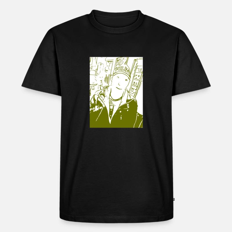 Offi - Männer Premium Bio T-Shirt - Schwarz