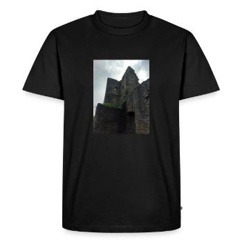 Castle ruin - Men's Premium Organic T-Shirt - black - Front - Nico (187cm)