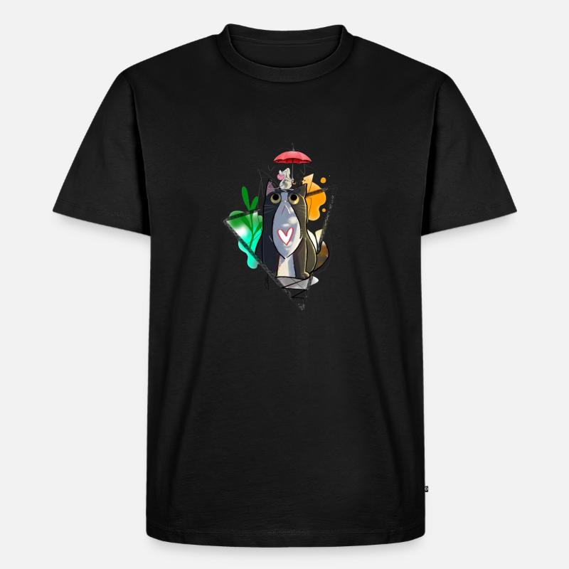 F2B0CC0D 68C2 4F71 970E 8EB13A8D9DE4 - Männer Premium Bio T-Shirt - Schwarz