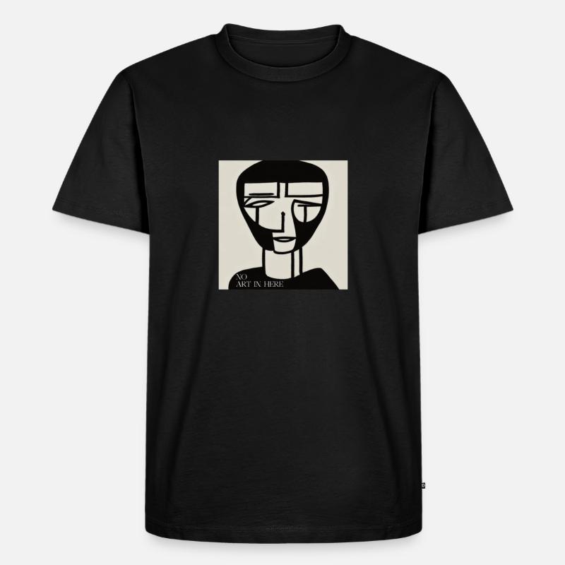 ARTWORK2 - Männer Premium Bio T-Shirt - Schwarz