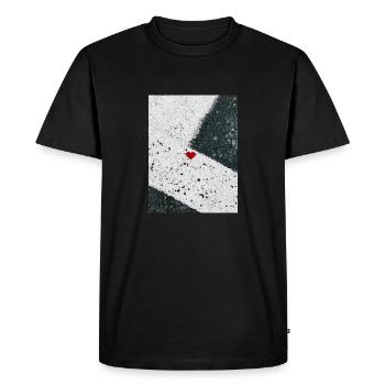 56C985CE AB9A 4188 8125 BC1F3368ECC8 - Men's Premium Organic T-Shirt - black - Front - Nico (187cm)