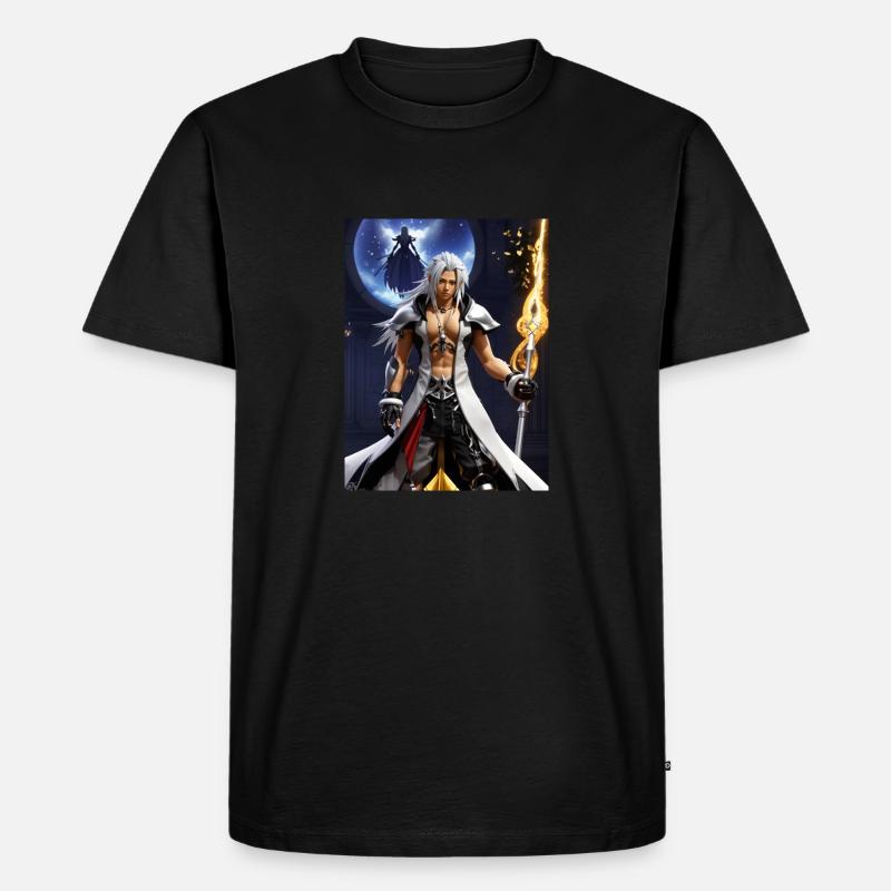 AI 3D Version 36 - Männer Premium Bio T-Shirt - Schwarz