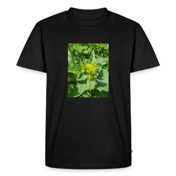 moutarde noire (en allemand Schwarzer Senf) - T-shirt Premium bio Homme - noir - Devant - Nico (187cm)