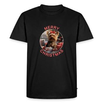 Yorkshire Terrier - T-shirt Premium bio Homme - noir - Devant - Nico (187cm)