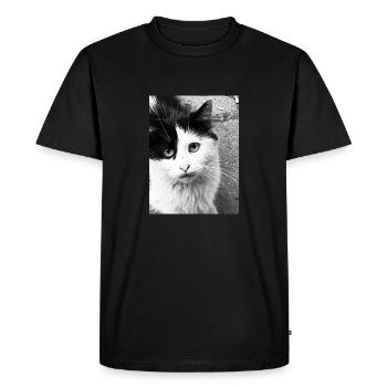 Félin - T-shirt Premium bio Homme - noir - Devant - Nico (187cm)