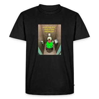 Je vous vois. C'est le problème. - T-shirt Premium bio Homme - noir - Devant - Nico (187cm)