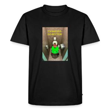 Pas amusé. Faire mieux! - T-shirt Premium bio Homme - noir - Devant - Nico (187cm)