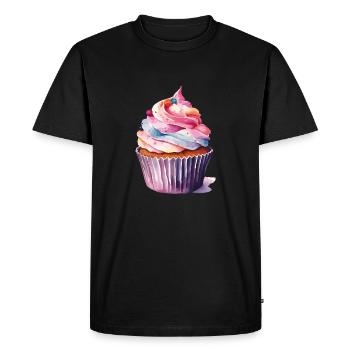 Petit gâteau 2 - T-shirt Premium bio Homme - noir - Devant - Nico (187cm)