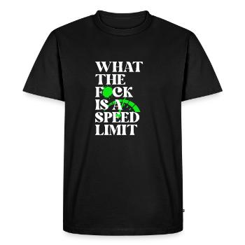 Car - Men's Premium Organic T-Shirt - black - Front - Nico (187cm)