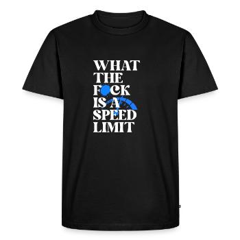 Car - Men's Premium Organic T-Shirt - black - Front - Nico (187cm)