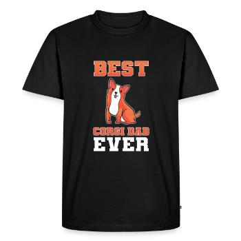 Corgi - T-shirt Premium bio Homme - noir - Devant - Nico (187cm)
