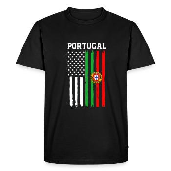 Portugal - T-shirt Premium bio Homme - noir - Devant - Nico (187cm)