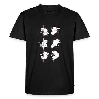 Pole Dance - T-shirt Premium bio Homme - noir - Devant - Nico (187cm)