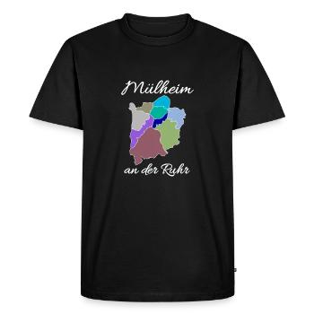 Mülheim an der Ruhr - Men's Premium Organic T-Shirt - black - Front - Nico (187cm)