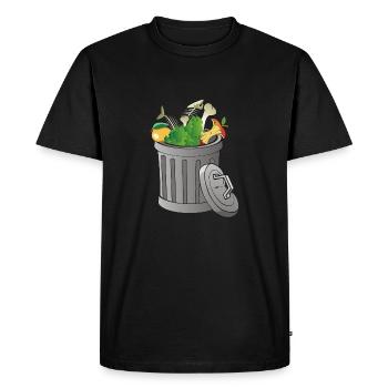 Trash - T-shirt Premium bio Homme - noir - Devant - Nico (187cm)