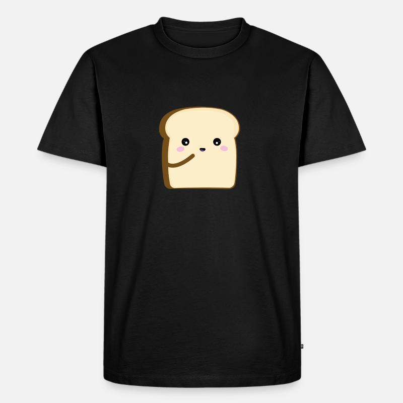 brot - Männer Premium Bio T-Shirt - Schwarz