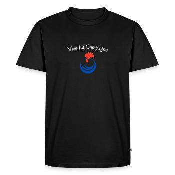 Vive la campagne, coq - T-shirt Premium bio Homme - noir - Devant - Nico (187cm)