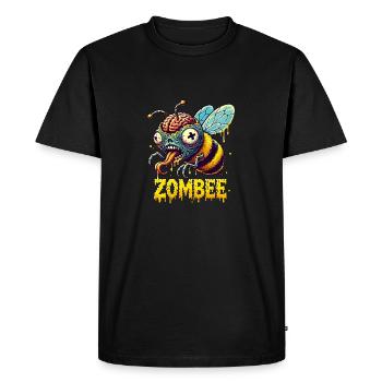 Zombee - Men's Premium Organic T-Shirt - black - Front - Nico (187cm)