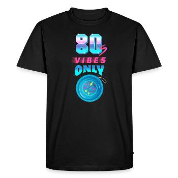 Des Années 80 Vibes Uniquement Rétro Vintage Yoyo Party Costume - T-shirt Premium bio Homme - noir - Devant - Nico (187cm)