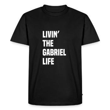 Gabriel vivant le nom de Gabriel Nom Amusant - T-shirt Premium bio Homme - noir - Devant - Nico (187cm)
