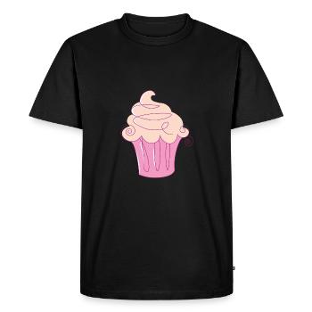 Cupcake - T-shirt Premium bio Homme - noir - Devant - Nico (187cm)