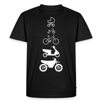 Motorcycle career - Men's Premium Organic T-Shirt - black - Front - Nico (187cm)