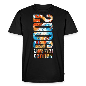 18e anniversaire 2006 Année de naissance Année de naissance - T-shirt Premium bio Homme - noir - Devant - Nico (187cm)
