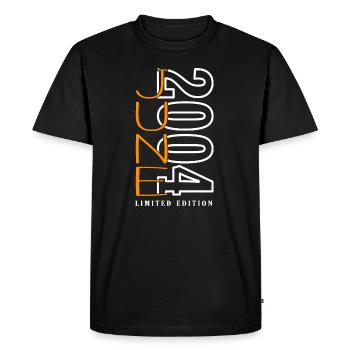 Juin 2004 - T-shirt Premium bio Homme - noir - Devant - Nico (187cm)