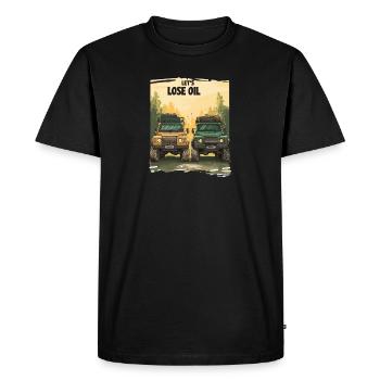 Defender Land 4x4 Rover Offroad 90 110 130 Td5 - T-shirt Premium bio Homme - noir - Devant - Nico (187cm)