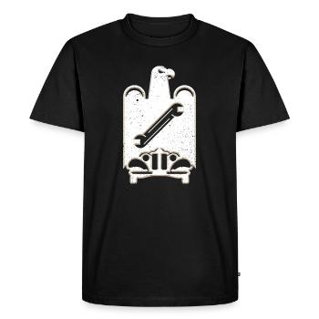 Guild sign car mechanic grunge - Men's Premium Organic T-Shirt - black - Front - Nico (187cm)