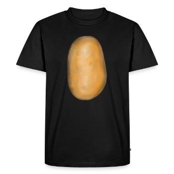Potato Vegetables Potatoes Food Food Organic - Men's Premium Organic T-Shirt - black - Front - Nico (187cm)